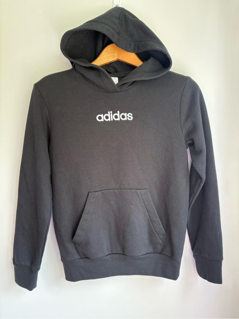 adidas black hoodie sweatshirt size M 10/12